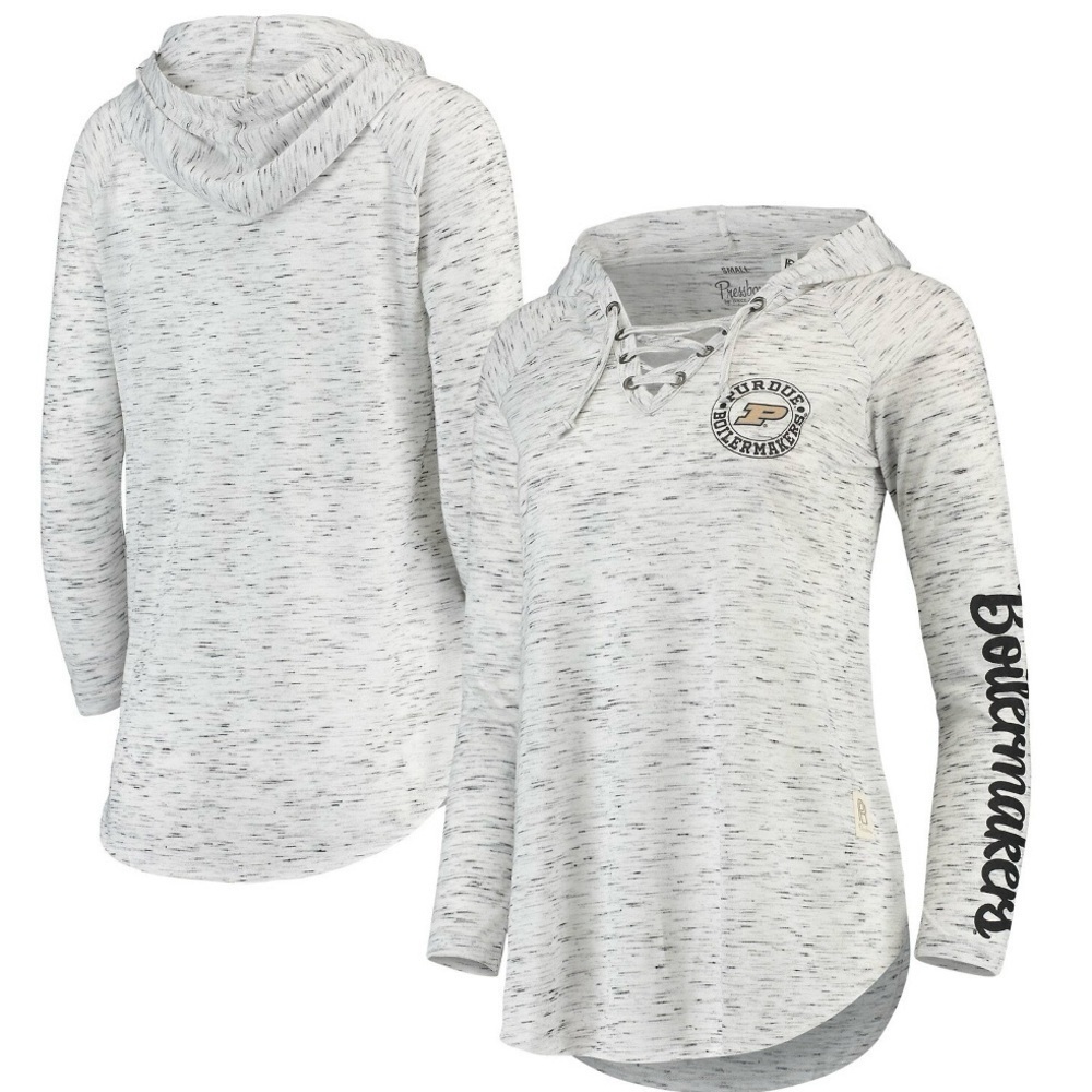 Purdue Boilermakers Lace Up V Neck Shirt